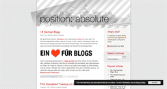 Desktop Screenshot of blog.parasight.de